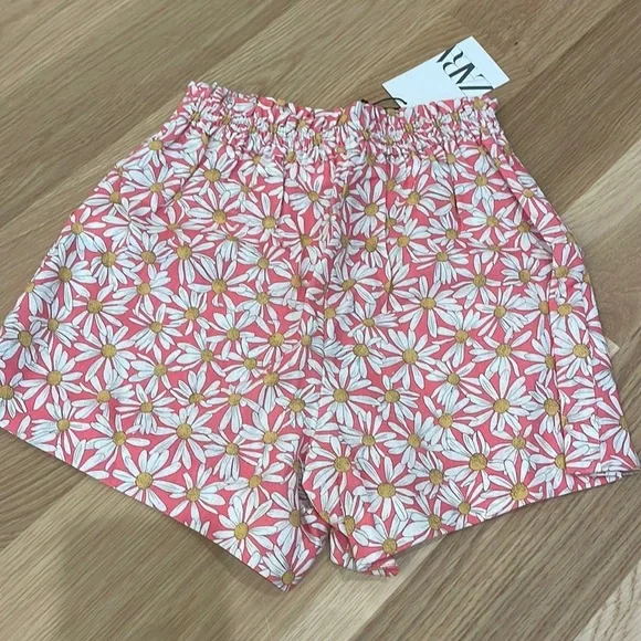 NWT Zara Daisy Shirt And Shorts Set 11/12 13/14 - Picture 8 of 11